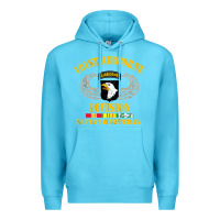 Ocean Blue Airborne 101st division Premium Hoodie - linhVisuals