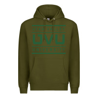 Army Green uvu, utah valley, education Premium Hoodie - linhVisuals