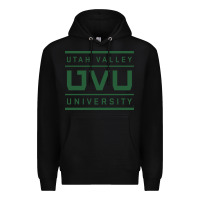 Black uvu, utah valley, education Premium Hoodie - linhVisuals