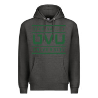 Charcoal Heather uvu, utah valley, education Premium Hoodie - linhVisuals