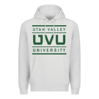 Dove Grey uvu, utah valley, education Premium Hoodie - linhVisuals