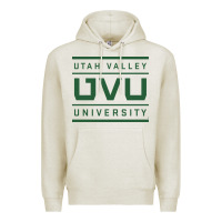 Oatmeal Heather uvu, utah valley, education Premium Hoodie - linhVisuals