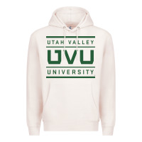 Pale Pink uvu, utah valley, education Premium Hoodie - linhVisuals