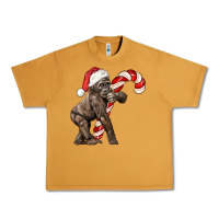 Peanut Butter Christmas Candy Cane Baby Gorilla Urban Heavy Tee - LillyAllenDesigns