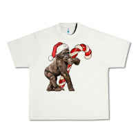 Pistachio Christmas Candy Cane Baby Gorilla Urban Heavy Tee - LillyAllenDesigns