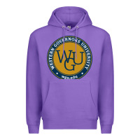 Purple wgu, studies in utah Premium Hoodie - linhVisuals