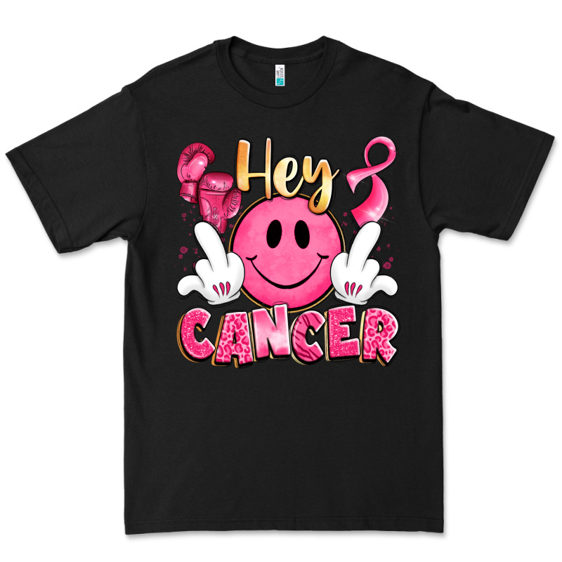 Hey Cancer With Middle Fingers Premium Tee by LillyAllenDesigns | Teevron