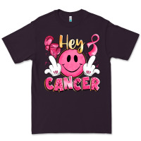 Plum hey cancer with middle fingers Premium Tee - LillyAllenDesigns