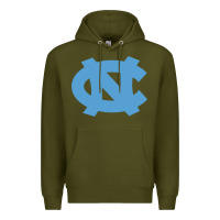 Army Green North Carolina Tar Heels Premium Hoodie - linhVisuals