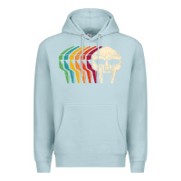 Blue Mist Retro Mask Doom Premium Hoodie - linhVisuals