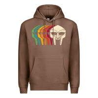 Chestnut Retro Mask Doom Premium Hoodie - linhVisuals