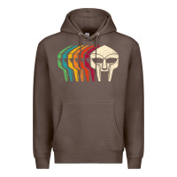 Coffee Retro Mask Doom Premium Hoodie - linhVisuals