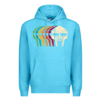 Ocean Blue Retro Mask Doom Premium Hoodie - linhVisuals