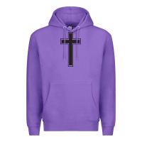 Purple Cross Premium Hoodie - linhVisuals