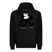 Black felix the black cat music Premium Hoodie - linhVisuals