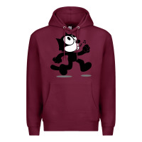 Burgundy felix the black cat music Premium Hoodie - linhVisuals