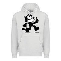 Dove Grey felix the black cat music Premium Hoodie - linhVisuals