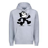 Heather Grey felix the black cat music Premium Hoodie - linhVisuals