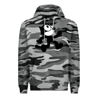Slate Camo felix the black cat music Premium Hoodie - linhVisuals