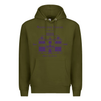 Army Green nonnatus house  blue ink Premium Hoodie - linhVisuals