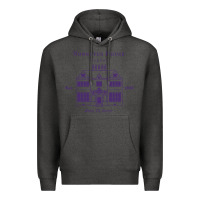Charcoal Heather nonnatus house  blue ink Premium Hoodie - linhVisuals
