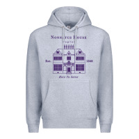 Heather Grey nonnatus house  blue ink Premium Hoodie - linhVisuals