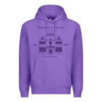 Purple nonnatus house  blue ink Premium Hoodie - linhVisuals
