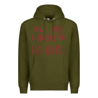 Army Green now i have a machine gun. ho ho ho Premium Hoodie - linhVisuals