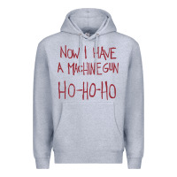 Heather Grey now i have a machine gun. ho ho ho Premium Hoodie - linhVisuals