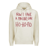 Oatmeal Heather now i have a machine gun. ho ho ho Premium Hoodie - linhVisuals