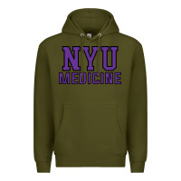 Army Green nyu medicine Premium Hoodie - linhVisuals