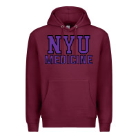 Burgundy nyu medicine Premium Hoodie - linhVisuals