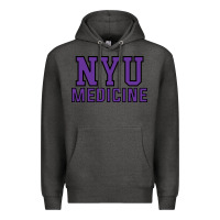 Charcoal Heather nyu medicine Premium Hoodie - linhVisuals