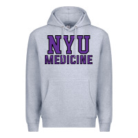 Heather Grey nyu medicine Premium Hoodie - linhVisuals