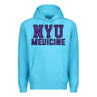 Ocean Blue nyu medicine Premium Hoodie - linhVisuals