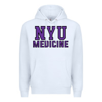 White nyu medicine Premium Hoodie - linhVisuals
