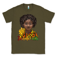 Army Green juneteenth black boy Classic Tee - BarkalooDesign