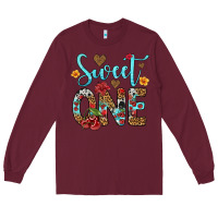 Burgundy sweet one cherry Long Sleeve Tee - Artiststas
