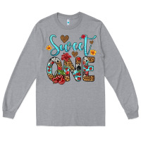 Heather Grey sweet one cherry Long Sleeve Tee - Artiststas