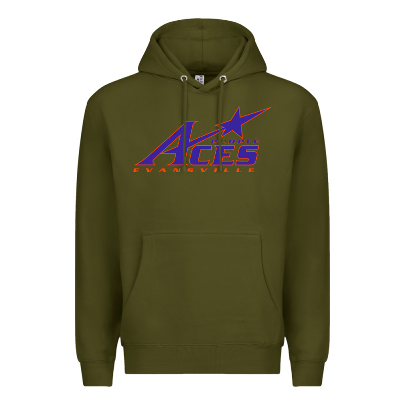 Evansville Purple Aces Premium Hoodie by linhVisuals | Teevron