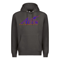 Smoke evansville purple aces Premium Hoodie - linhVisuals