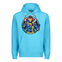 Ocean Blue cyclops 2 Premium Hoodie - linhVisuals
