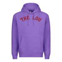 Purple the lou retro louis fan tribute  loui cardinal Premium Hoodie - linhVisuals