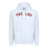 White the lou retro louis fan tribute  loui cardinal Premium Hoodie - linhVisuals