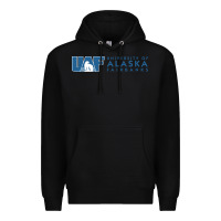 Black University of Alaska Fairbanks Premium Hoodie - linhVisuals