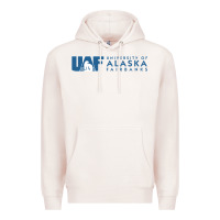 Pale Pink University of Alaska Fairbanks Premium Hoodie - linhVisuals