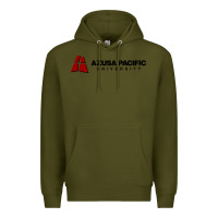 Army Green Azusa Pacific University Premium Hoodie - linhVisuals