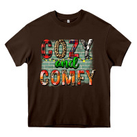 Chocolate Brown cozy and comfy Heavy Core Tee - FaDigitalArtStudio