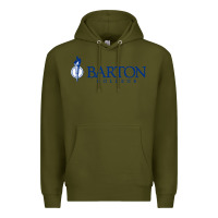 Army Green Barton College Premium Hoodie - linhVisuals