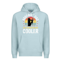 Blue Mist arborist dad tree climber logger woodworker chainsaw mens t shirt Premium Hoodie - linhVisuals
